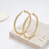 Boucles d'oreilles Stud Fysara Modèle Simple en acier inoxydable pour femmes cercle Round Ring Smooth Fashion Jewelry Party Gift