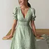 Robes décontractées robe de créatrice printemps / été pour femmes Nouvelles robes à mi-longueur élégantes