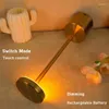 Lampes de table LED LED RECHARGable Metal Lampe Bedside Creative atmosphère approprié ROR EL Restaurants Lumière de nuit pour la protection des yeux