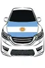 Argentinien National Flag Car Hood Deckung 33x5ft 100polyestergine Elastic Stoffe können gewaschen werden, um Auto Banner 3580901 zu waschen