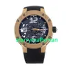 RM Luxury Watches Mechanical Watch Mills RM033 Ultra Flat Rose Gold Rubber Band 46mm RM033-AD-RG Complete Set STZ4