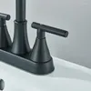 Robinets de lavabo de salle de bain El Waterfall Style Robinet froid et eau à double mode bassin à double poignée