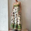 Casual jurken Designer Dress Dress Dames 2024 Zomer nieuwe stijl Elegante en eenvoudige bedrukte bh -mouwloze hangende riem jurk plus size jurken