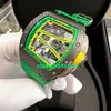 RM Luxury Watches Mechanical Watch Mills Men's Series RM61-01 Yohan Blake Runway Black Ceramic Men's Watch Stbo