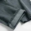 Herren Jeans 2021 Herren zerrissen Jeans Frühling Herbst Designer Slim Fit Black Grey Denim Hosen Männliche Jeans Distelte zerstörte Hose T240507