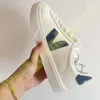 2024 Fashion francuska zielona Brazylia Zielona niskoemisyjna V Organiczne bawełniane płaskie platforma Platforma Platforma Kobiety Casual Classic White Designer Buty Mess Menów 36-45 P58