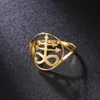 Wedding Rings Skyrim Sigil Of Lucifer Ring Stainless Steel Finger Rings Seal Of Satan Satanic Leviathan Cross Amulet Jewelry for Women Men