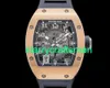 RM Luxury Watches Mechanical Watch Mills Rm010 Automatic Extra Large Date Rose Gold stG9