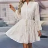 Casual Dresses Women'S Elegant Outfits Spring Fashion Long Sleeved Border Dress Vestidos Femenino