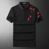 Мужская половая рубашка Polo Polo Fashion Print Print Blosm Patter