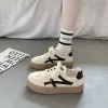 Designer Causal Shoes High Quality Fashion Tide Leather Lace Up Platform Sole loves Sneakers White Black mens Luxury shoes