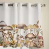 Cortinas cogumelos e margaridas cortinas modernas para a sala de estar decoração de home drapes quarto tratamentos de janela sofisticada