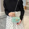 Perle Chain Jelly Sac For Kids Child Fashion Mini sac à main PVC COSSBOCK POURNE BLIGNE MAIN SCHAG Allmatch épaule 240428