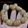 Esculturas China Cultura antigua de Hongshan Kava Stone Old Man Exquisito Estatuas de pulsera tallada a mano ET Sculpes pulsera de pulsera