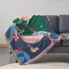 För skogsdansare kast filt multifunktion konditionering säng soffa täcker tofs cobertor filtar täcker luftsidor 2 yq230925 mkkit