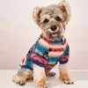 Abbigliamento per cani Abbigliamento per animali domestici Pullover Pullover Cute Stripe Plush Supply Accessori Accessori cuccioli