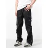 Herenbroek Zwaggy rechtbenig werk in de Amerikaanse stijl voor mannen trendy wijdbenige casual lange broek Spring Sport Kleding