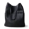 Bolsas de ombro Bola Women Bolsa Soft genuína genuína Real Leather Balde Bag Fashion Lady Shopping Casual Shoptor para meninas da escola