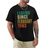 メンズTシャツ伝説59周年1963年2月から59周年記念59歳の誕生日ギフトTシャツヘビー級メンズTシャツ2405