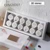 Nail Gel Paint glue 12 color solid engraving 3d paint nail gel molding stereo art non stick hand Q240507