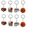 Keychains Lanyards Basketball Keychain for Goodie Bag Stuffers fournit des hommes clés Men de clés de trousse d'école appropriée sac à dos cool backpac otezc