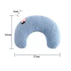 U5QF Cat Beds Furniture Little for Cats Fashion Neck Protector Deep Sleep Puppy U-Shaped Cat Kitten Headrest Dog Sleeping d240508