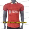 24 25 Soccer Jersey M Salah Home Away Third Thiago Luis Football Firmino Virgil Shorts Player Jugador Camisa Maillot de Foot Kits GK TABOR 2024 2025 Niños