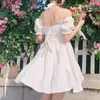 Partykleider weiß süße lolita kleide Frauen Patchwork Designer japanische weiche Fairy Girl Sommer Y2K Geburtstag für 2024