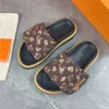 Designer Pool Pillow Slides sandals couples slippers men women sandals summer flat shoes Comfort Mules beach slippers Easy-to-wear Style Slides Women sandale shoes