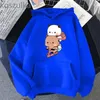 Men's Hoodies Sweatshirts Women Kawaii Panda Bear Bubu and Dudu Hoodie Cute Couple Are Doing Exercise Sweatshirt Girls Pocket Clothes Men Tops Long Slve T240507