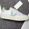 2024 Été Hot Français Brésil Vert Low-Carbone Life V Organic Cotton Flats Platform Sneakers Femmes Casual Classic White Designer Chaussures Mens Mens 36-45 T58