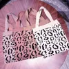 Sac Sac à imprimé léopard de style coréen pour femmes 2024 sac à main sac à main femelle de voyage décontracté portefeuille