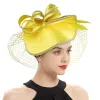 Şapkalar Yeni Kadınlar Derby Şapkaları Peçe Head Band Çay Partisi Şapka Rhinestones Lady Fascinator Fotoğraf Tarihi Kentucky Derby Church Hats