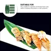 Canecas 100 PCs Sushi Bamboo deixa decorações japonesas Dish prato de ornamento Placa de arranjo Placa Decorativa Decorativa Adorna