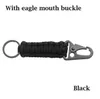 Rague de porte clés en plein air camping carabiner militaire paracord corde corde de camping kit de survie d'urgence outils outils d'ouvre-bouteille d'urgence