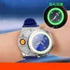 Fashion Smart Watch Accendino OEM USB Cigigette Electronic Accendino per Odiante da polso da uomo con bussola portatile all'aperto