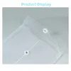 A4 10PCS Documentzak Transparant plastic bestand Dikkeld Waterdicht verticaal touw gewikkeld 240507