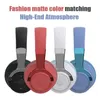 Headsets Bluetooth -Ohrhörer Kopf montiertes Geräuschstornieren drahtlose Ohrhörer für Mobiltelefone PC Gaming -Ohrhörer Subwoofer Color LED Leuchten J240508