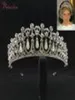 كلاسيكية الأميرة ولي العهد الكريستال لؤلؤة الزفاف الزفاف تيارا تيرا كراش الشعر مجوهرات re3049 T1906206980991