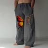 Pantaloni maschile maschile casual pattern stampato comodo uomini quotidianamente fuori prendi lo stile di danza di strada sciolti