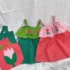 Mädchenkleider Sommer Mode Baby Mädchen Baumwolle Patchwork ärmellose Kleid mit Handtasche Kinder Schöne Outfits Kinderschlupfrock 2-9