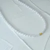 Chaines Canner Real 925 Collier en argent sterling pour femmes Perle Luxurious Chain Gold 18K Choker Fashion Bijoux Cadeaux