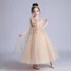 Sukienki dla dziewczyn BX683 Dziecięce długa suknia ślubna Puszysta Księżniczka 3-15 lat kostium Balll240508