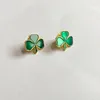 Brooches 100pcs/a Lot St. Patrick's Day Clover Lapel Pin Brooch Favors Three-leaf Pins Gift Irish Holiday Gifts