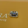 Lotusmaple Emerald Cut 0.2Ct - 12Ct Gerçek Moissanit Gevşek Taş Rengi D Clarity FL Her biri 0,5CT veya daha fazla'ya eşit bir Ücretsiz GRA Sertifika Kağıt İş