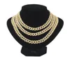 Trendy 830 polegadas de ouro rosa Miami cuba de link Chain Chain Bracelets Conjuntos Iced Out Rhinestone Relógio Silver Jewelry Hip Hop2149039484
