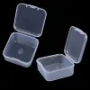 Display 48 Packs Duidelijke kleine plastic containers transparante opbergdoos met scharnierend deksel voor items Crafts sieradenpakket Clear Cases