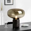 Настольные лампы современный светодиодный мраморная лампа грибные стеклян