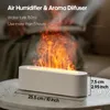 Kinscoter esencial Aroma Difusor Flame Aire Humidifier ultrasonic Cool Mist DiFusor con RGB Realistic Fire Night Light 240508