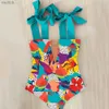 Women's Swimwear 2024 New Sexy One Piece Swimsuit Shoulder Strappy Swimsuit Heart Print Swimwear Women Backless Bathing Suit Beach Wear Monokini WX